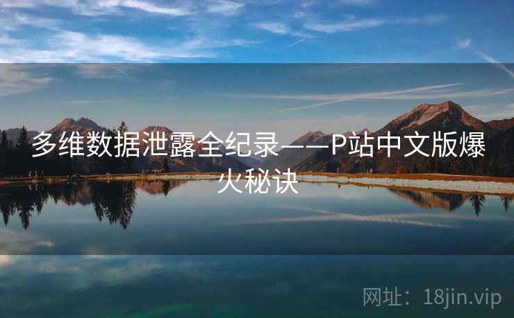 多维数据泄露全纪录——P站中文版爆火秘诀