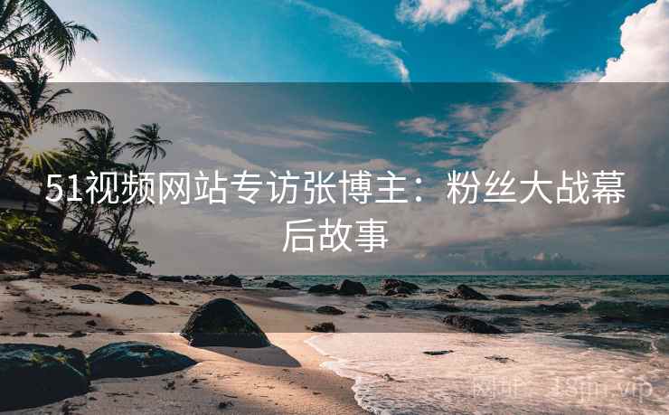 51视频网站专访张博主：粉丝大战幕后故事